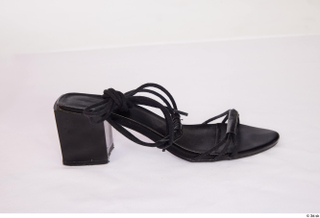 Sutton Clothes  331 black strappy flat heeled sandals casual…